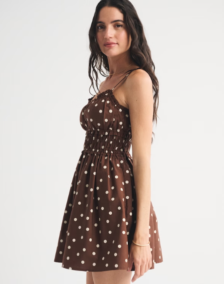 Bra-Free Smocked Waist Mini Dress