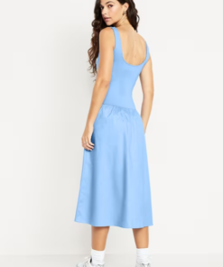 Fit & Flare Sleeveless Midi Dress