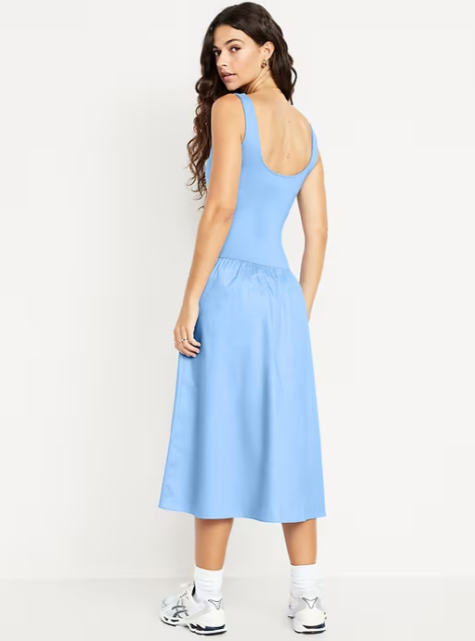 Fit & Flare Sleeveless Midi Dress