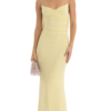 Lace Open Back Maxi Dress in Yellow