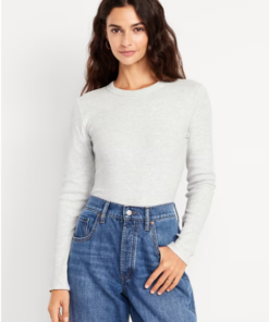 Snug Crew-Neck Long-Sleeve T-Shirt